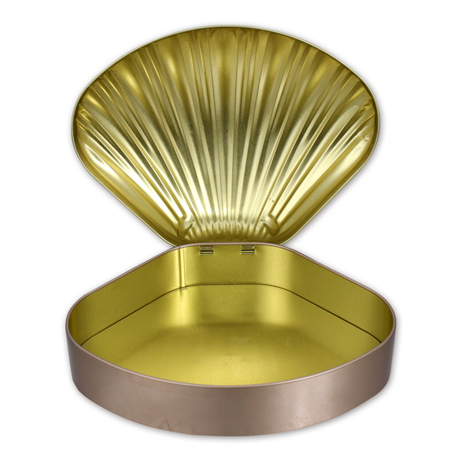 shell shape tin box